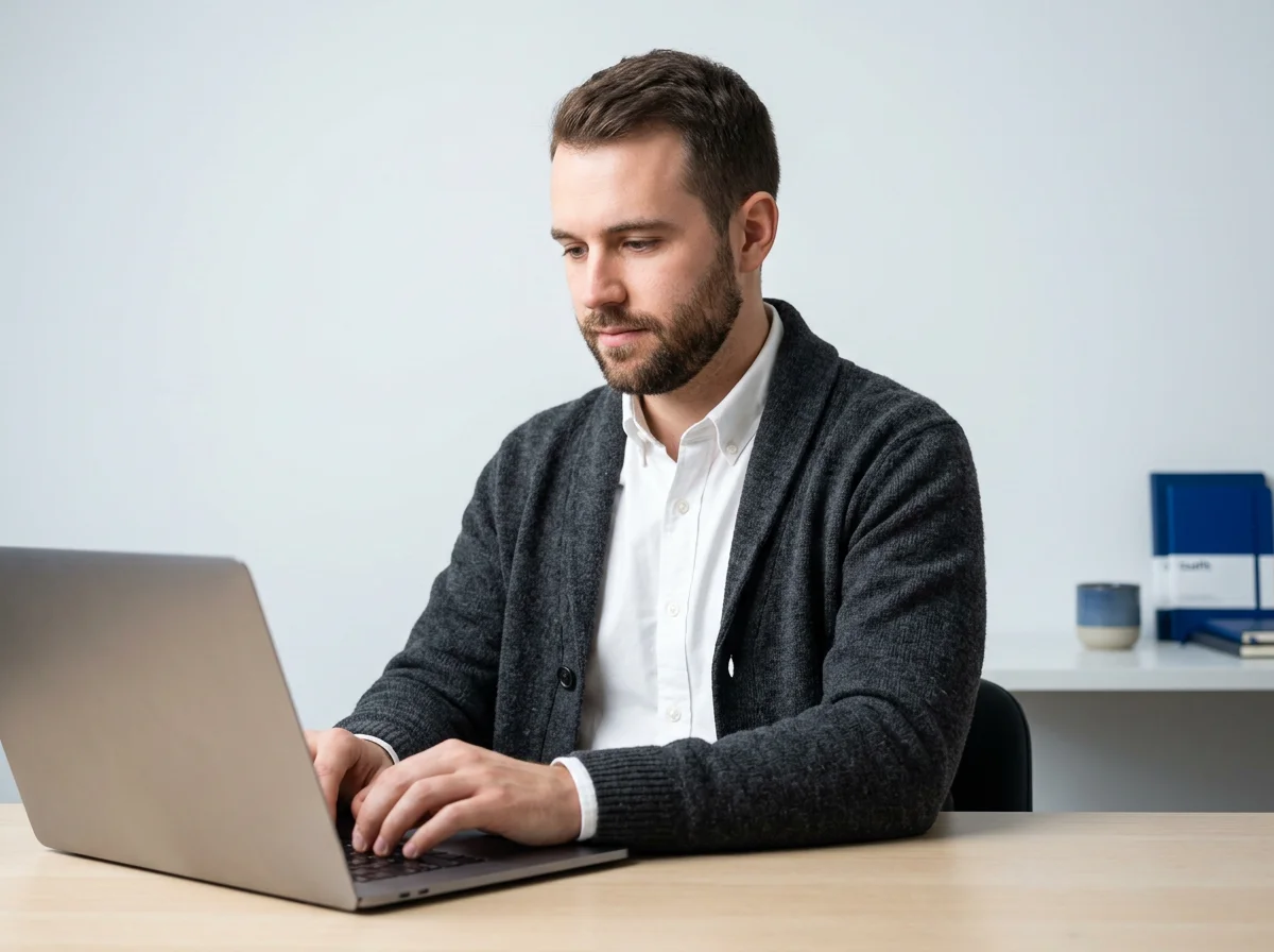 small business owners on laptop using AI writing tools